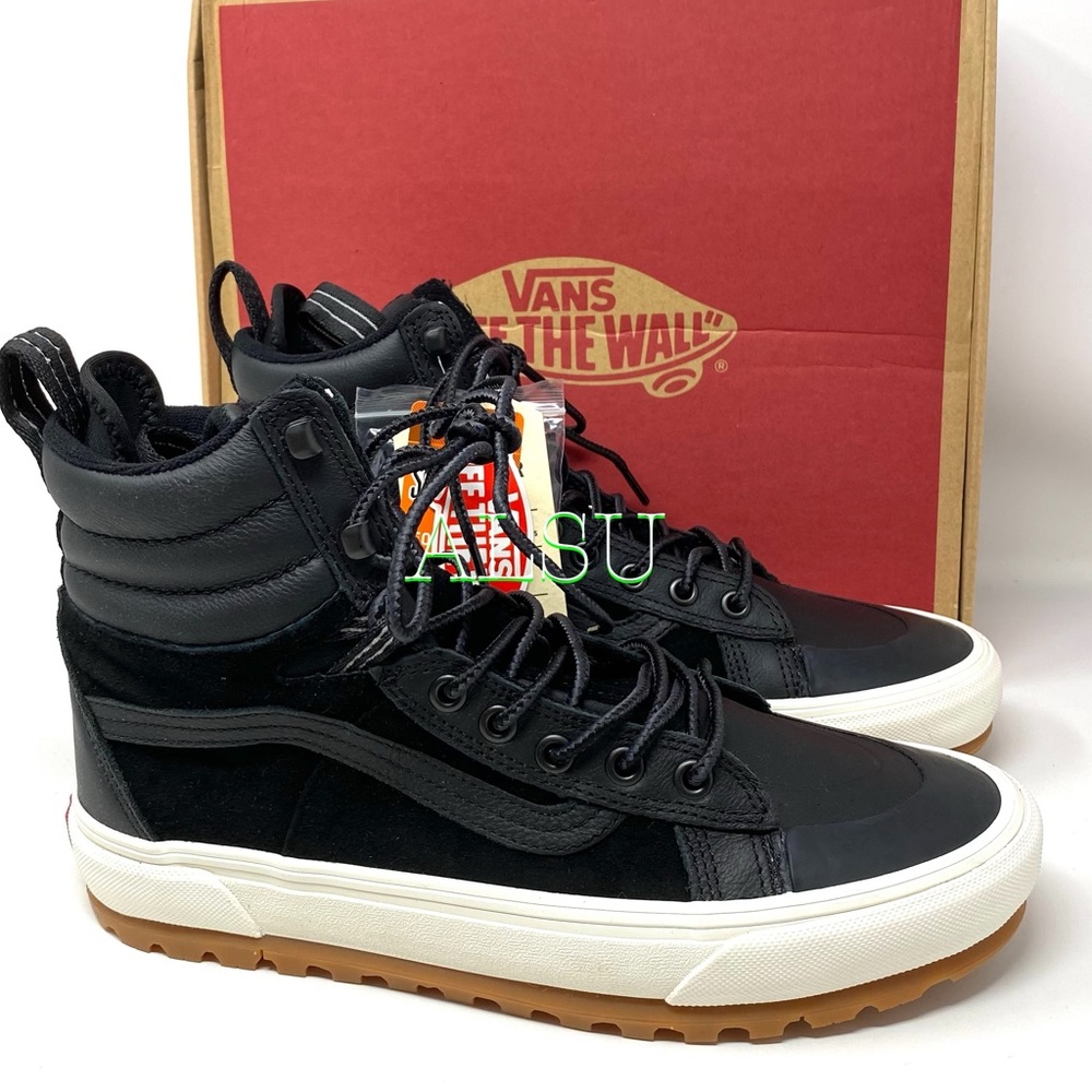 VANS SK8-HI MTE Dx LEATHER Black Men Boot Sneakers - Picture 4 of 13